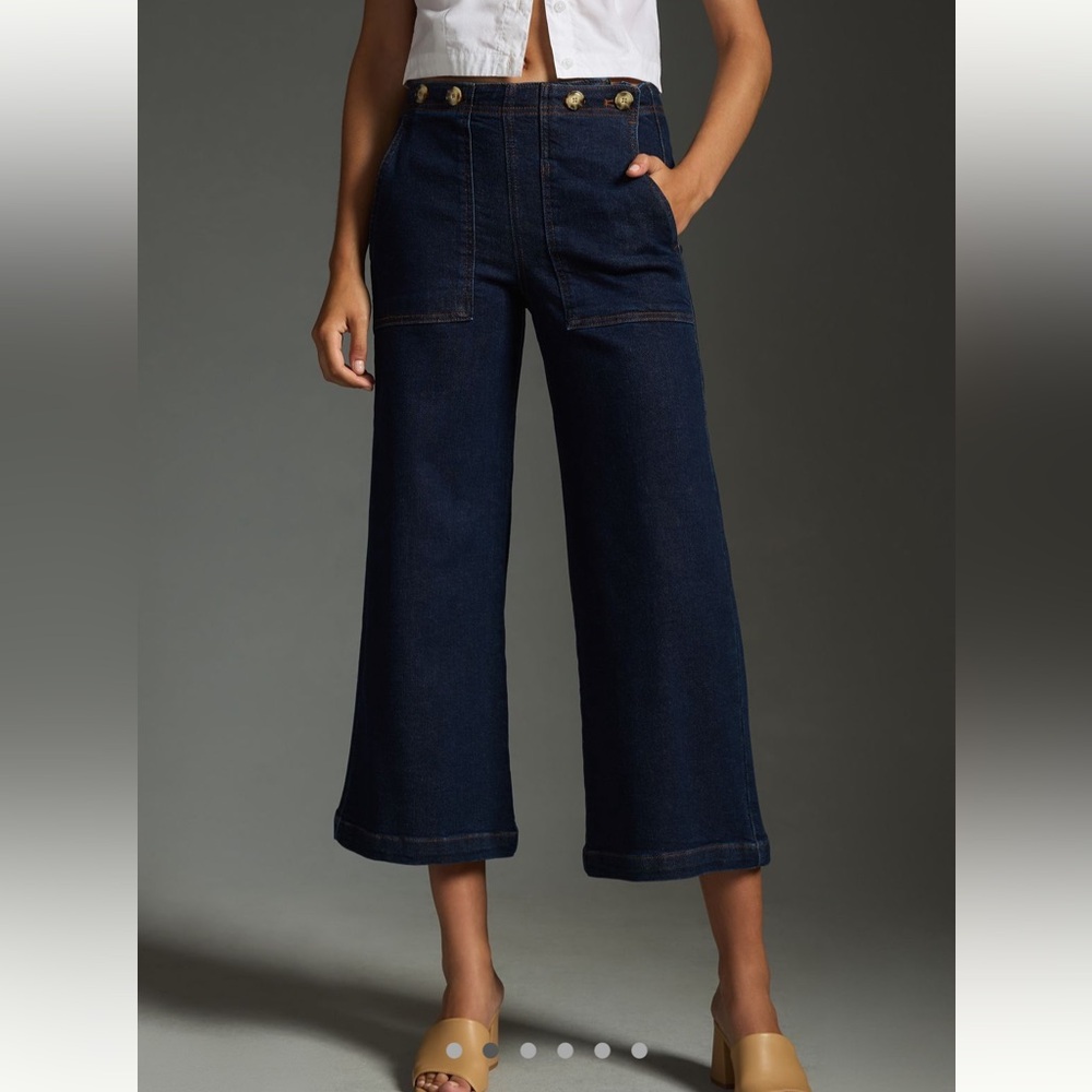 Pilcro: Kit High-Rise Wide Leg Utility Trouser Jean